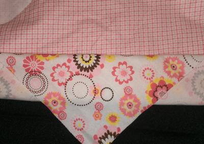 Receiving Blanket - Mod Floral on Plaid