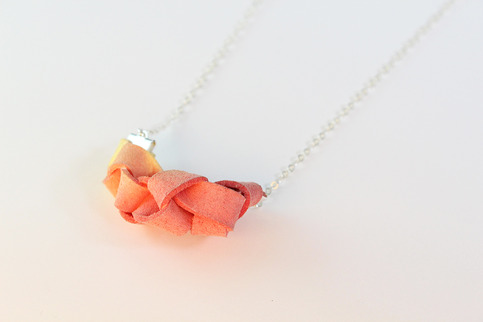 Yellow Orange Ombré Necklace