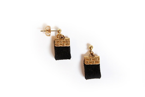 Little Fat Earrings in Black