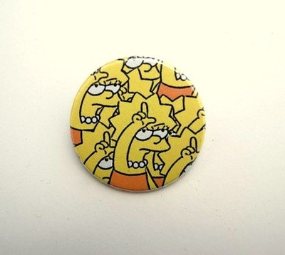 Lisa Simpson loser - pinback button, magnet or clip 1.5 Inch (38mm)