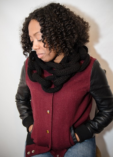Black Chain-Link Scarf