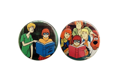 Scooby doo - pinback button, magnet or clip 1.5 Inch (38mm)