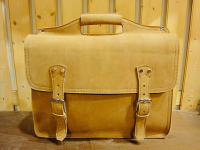 Sky Messenger Briefcase - Nubuck