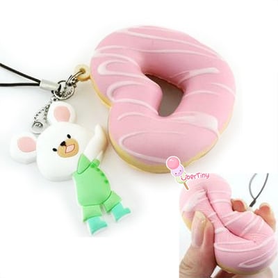 Rare* bears' school heart drizzled donut (licensed bandai) - Thumbnail 2