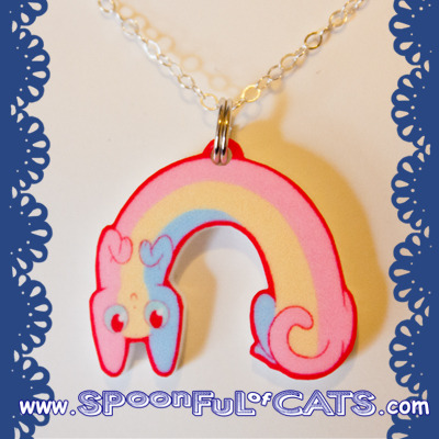 Rainbow Cat necklace
