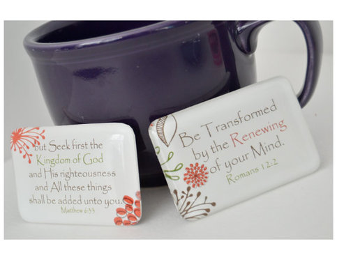 Large Scripture Glass Magnet Set