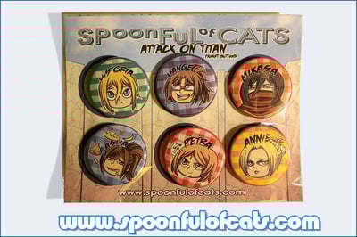 Attack on Titan Buttons SET 2
