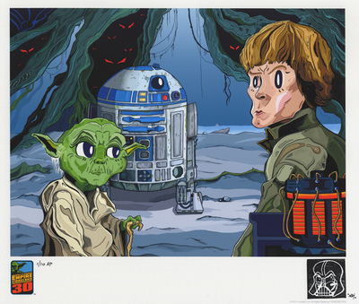 "Found Someone You Have" Empire Strikes Back 30th Anniversary Remarque AP Print