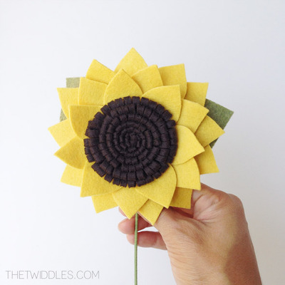 Large Felt Sunflower
