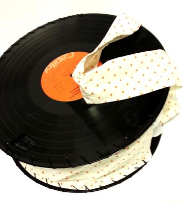 Orange Cream Dream Hand Crafted Record Purse