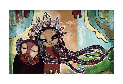 People Of The Wind - Large Archival Print - 13x19 - Painting