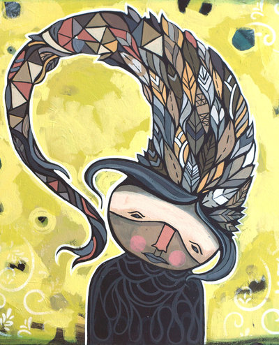 Wind in Hair- Art Print- Acrylic-Archival Print-10x10