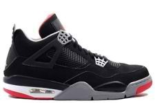 Jordan retro 4 black and red breds