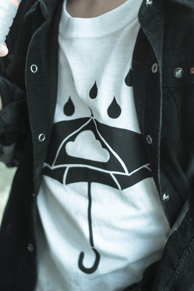 Rainy Days T-shirt Black & White New Design Modern