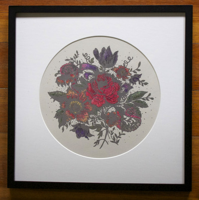 "Flores Polypus" Framed