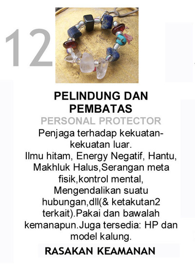ILMU HITAM - PELINDUNG DAN PEMBATAS PERSONAL PROTECTOR CRYSTAL PENDANT