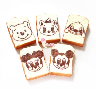 Disney Toast Squishies (scented)