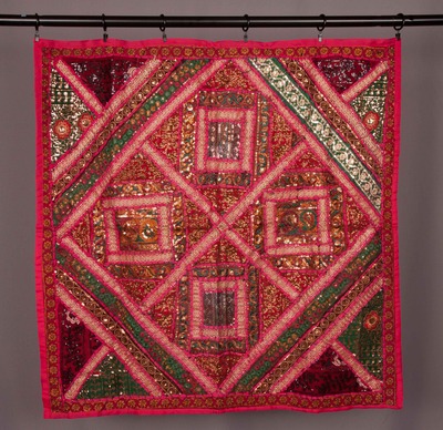 Large pink & green tapestry