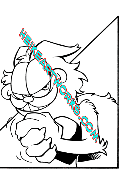 Garfield #8 "Santa Mouse" story page 6 inks from Boom Studios