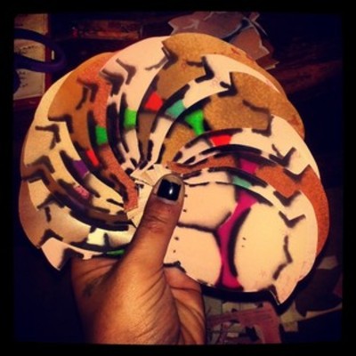 5 pk hand cut "legalize thunder thighs" stickers - Thumbnail 3