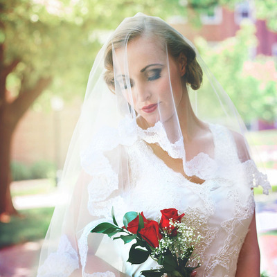 Sweet Alencon Lace Mantilla