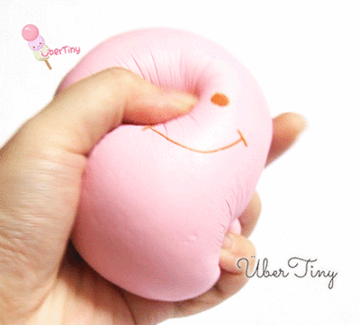 Jumbo Marshmallow Bun Squishy (Smiley Faces)