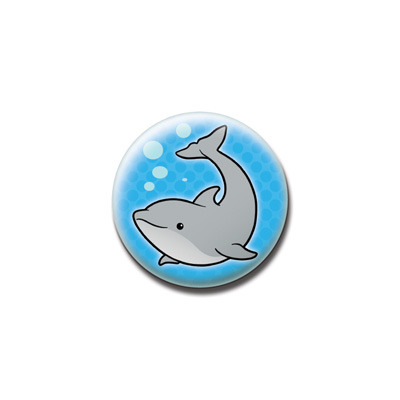 BUTTON / MAGNET : Dolphin