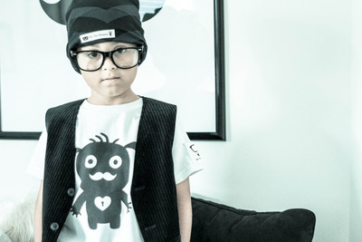 Mr Key to my Heart Monster T-Shirt New Black and White