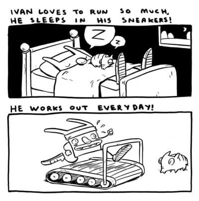 Run, ivan, run original art