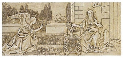 The Annunciation by da Vinci Wall Hanging A-028S