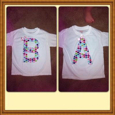 Initial tee shirt / onesie