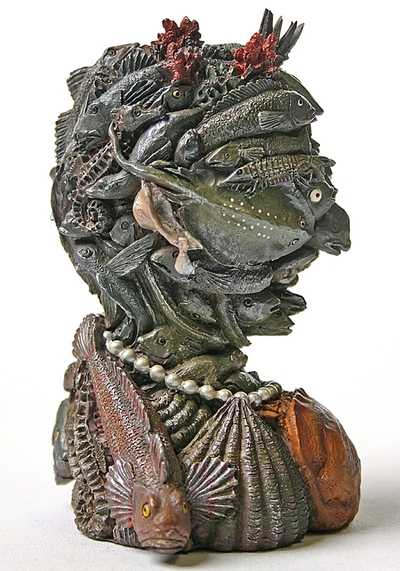 Fish Sea Life Headed Portrait Statue by Arcimboldo AR02
