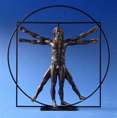 Vitruvian Universal Man by DaVinci Bronze DAV03