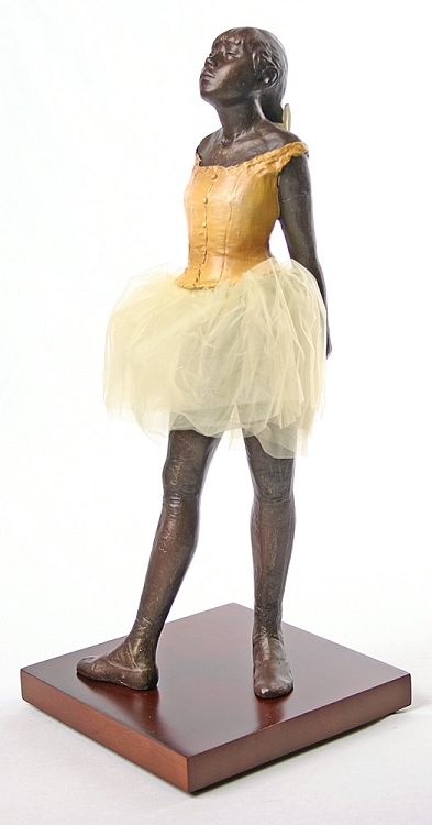 Fourteen-year-old Little Dancer Ballerina with Fabric Skirt Large DE10