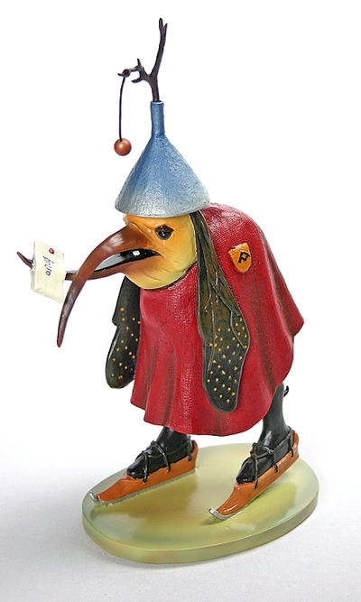 Bird with Letter Statue by Bosch Medium JB25