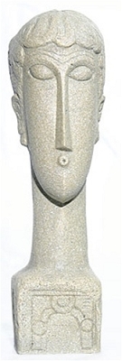 Abstract Female Head Sculpture 1913 by Modigliani 8H MO08