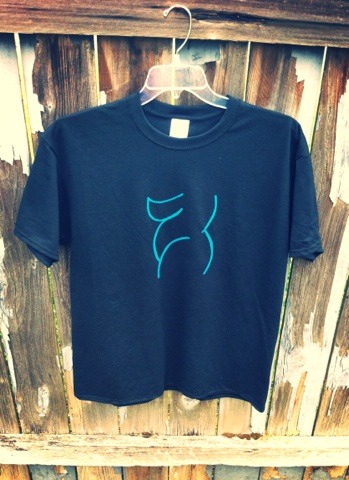 T-Shirt - Teal - Nosh Silhouette