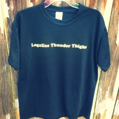 T-shirt - yellow - legalize thunder thighs  - Thumbnail 5