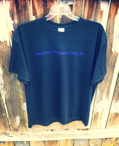 T-Shirt - Purple - Legalize Thunder Thighs