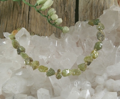 Peridot and Citrine Necklace