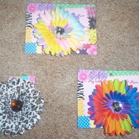 4" Flower Hair Clips - Thumbnail 4