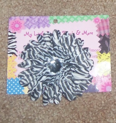 4" flower hair clips