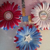 4" Flower Hair Clips - Thumbnail 1