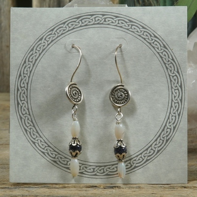 Opal and iolite earrings - Thumbnail 5