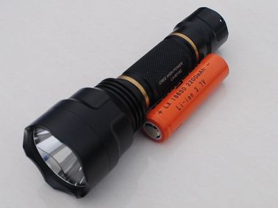 Tactical 5-mode 235lm q5 led flashlight rechargeable waterproof camping caving searching outdoor torch 8015c