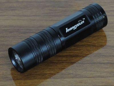 Mini rechargeable 3-mode 160 lumen cree q3 led flashlight black portable waterproof camping hiking fishing outdoor led torch 9024