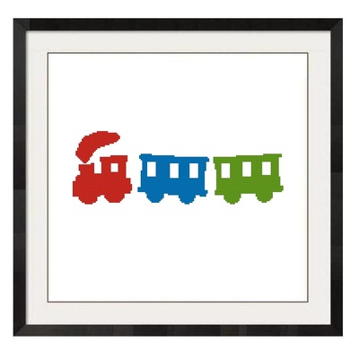 ALL STITCHES - TRAIN CROSS STITCH PATTERN .PDF -998