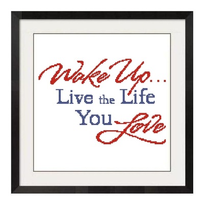 ALL STITCHES - WAKE UP CROSS STITCH PATTERN .PDF -949
