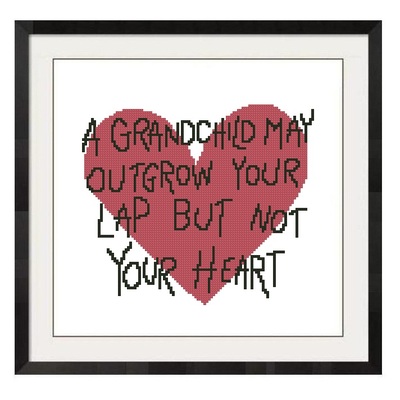 ALL STITCHES - GRANDCHILD CROSS STITCH PATTERN .PDF -921