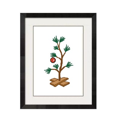 ALL STITCHES - SNOOPY CHRISTMAS TREE CROSS STITCH PATTERN .PDF -890